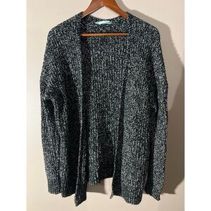 Cozy Black and White Knit Cardigan